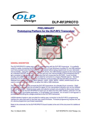 DLP-RF2-PROTO datasheet  